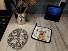 Load image into Gallery viewer, Dogue de Bordeaux Coffee Bar Pair of Pot Holders