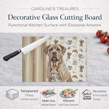 Load image into Gallery viewer, Isabella Dogue de Bordeaux Coffee Bar Glass Cutting Board