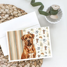 Load image into Gallery viewer, Mahogany Dogue de Bordeaux Coffee Bar Greeting Cards Pack of 8