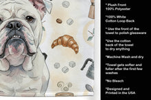 Load image into Gallery viewer, White English Bulldog Coffee Bar Kitchen Towel