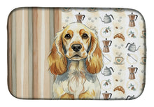 Load image into Gallery viewer, Lemon Roan English Cocker Spaniel Coffee Bar Dish Drying Mat