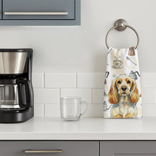 Load image into Gallery viewer, Lemon Roan English Cocker Spaniel Coffee Bar Kitchen Towel