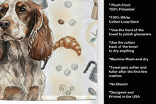 Load image into Gallery viewer, Liver Roan English Cocker Spaniel Coffee Bar Kitchen Towel