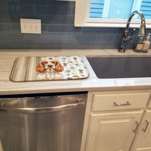 Load image into Gallery viewer, Orange Roan English Cocker Spaniel Coffee Bar Dish Drying Mat