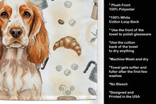 Load image into Gallery viewer, Orange Roan English Cocker Spaniel Coffee Bar Kitchen Towel