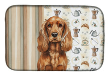 Load image into Gallery viewer, Red English Cocker Spaniel Coffee Bar Dish Drying Mat