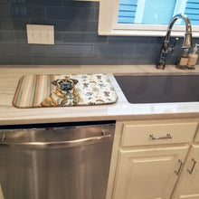 Load image into Gallery viewer, Brindle English Mastiff Coffee Bar Dish Drying Mat