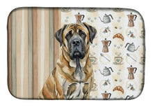 Load image into Gallery viewer, Brindle English Mastiff Coffee Bar Dish Drying Mat