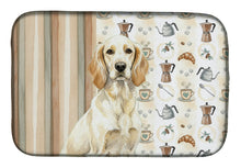 Load image into Gallery viewer, Lemon Belton English Setter Coffee Bar Dish Drying Mat
