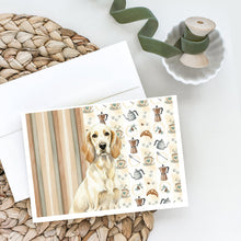 Load image into Gallery viewer, Lemon Belton English Setter Coffee Bar Greeting Cards Pack of 8