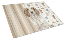 Load image into Gallery viewer, Liver Belton English Setter Coffee Bar Glass Cutting Board