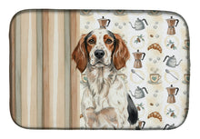 Load image into Gallery viewer, Tricolor English Setter Coffee Bar Dish Drying Mat