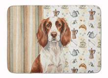 Load image into Gallery viewer, Liver and White English Springer Spaniel Coffee Bar Memory Foam Kitchen Mat