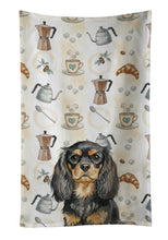 Load image into Gallery viewer, Black and Tan English Toy Spaniel Coffee Bar Kitchen Towel