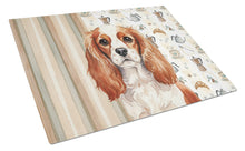 Load image into Gallery viewer, Blenheim English Toy Spaniel Coffee Bar Glass Cutting Board