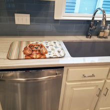 Load image into Gallery viewer, Ruby English Toy Spaniel Coffee Bar Dish Drying Mat