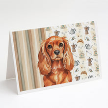 Load image into Gallery viewer, Ruby English Toy Spaniel Coffee Bar Greeting Cards Pack of 8