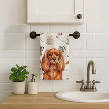 Load image into Gallery viewer, Ruby English Toy Spaniel Coffee Bar Kitchen Towel