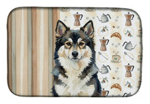 Load image into Gallery viewer, Finnish Lapphund Coffee Bar Dish Drying Mat