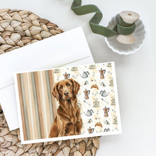 Load image into Gallery viewer, Liver Flat-Coated Retriever Coffee Bar Greeting Cards Pack of 8