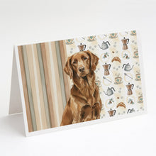 Load image into Gallery viewer, Liver Flat-Coated Retriever Coffee Bar Greeting Cards Pack of 8