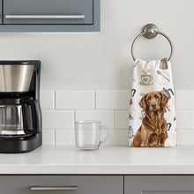 Load image into Gallery viewer, Liver Flat-Coated Retriever Coffee Bar Kitchen Towel