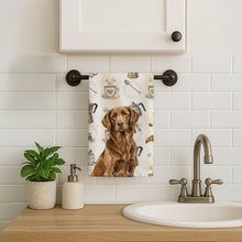 Load image into Gallery viewer, Liver Flat-Coated Retriever Coffee Bar Kitchen Towel