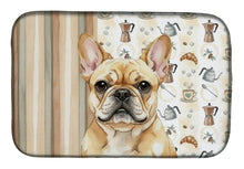Load image into Gallery viewer, Fawn French Bulldog Coffee Bar Dish Drying Mat