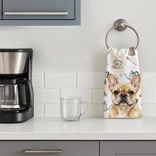 Load image into Gallery viewer, Fawn French Bulldog Coffee Bar Kitchen Towel