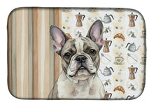 Load image into Gallery viewer, Pied French Bulldog Coffee Bar Dish Drying Mat
