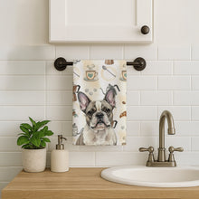 Load image into Gallery viewer, Pied French Bulldog Coffee Bar Kitchen Towel
