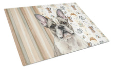 Load image into Gallery viewer, Pied French Bulldog Coffee Bar Glass Cutting Board