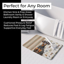 Load image into Gallery viewer, German Pinscher Coffee Bar Memory Foam Kitchen Mat