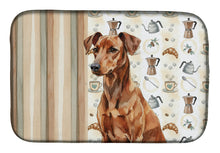 Load image into Gallery viewer, Red German Pinscher Coffee Bar Dish Drying Mat