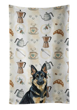 Load image into Gallery viewer, Black and Tan German Shepherd Coffee Bar Kitchen Towel
