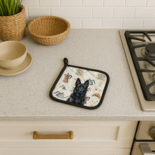 Load image into Gallery viewer, Black German Shepherd Coffee Bar Pair of Pot Holders