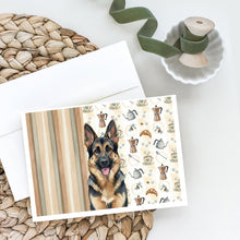 Load image into Gallery viewer, German Shepherd Coffee Bar Greeting Cards Pack of 8