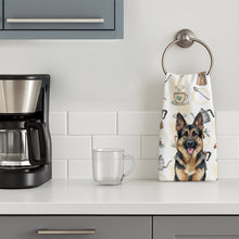Load image into Gallery viewer, German Shepherd Coffee Bar Kitchen Towel