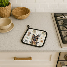 Load image into Gallery viewer, German Shepherd Coffee Bar Pair of Pot Holders