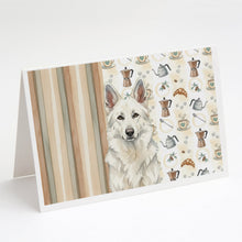 Load image into Gallery viewer, White German Shepherd Coffee Bar Greeting Cards Pack of 8