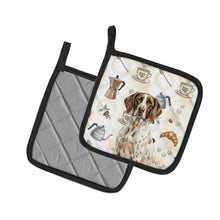 Load image into Gallery viewer, German Shorthaired Pointer Coffee Bar Pair of Pot Holders