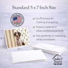 Load image into Gallery viewer, Roan German Wirehaired Pointer Coffee Bar Greeting Cards Pack of 8