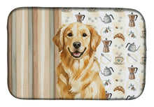 Load image into Gallery viewer, Golden Retriever Coffee Bar Dish Drying Mat