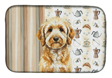 Load image into Gallery viewer, Goldendoodle Coffee Bar Dish Drying Mat