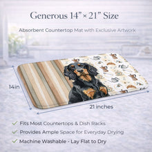 Load image into Gallery viewer, Gordon Setter Coffee Bar Dish Drying Mat