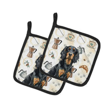 Load image into Gallery viewer, Gordon Setter Coffee Bar Pair of Pot Holders