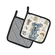 Load image into Gallery viewer, Blue Great Dane Coffee Bar Pair of Pot Holders