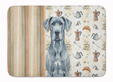 Load image into Gallery viewer, Blue Great Dane Coffee Bar Memory Foam Kitchen Mat