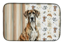 Load image into Gallery viewer, Brindle Great Dane Coffee Bar Dish Drying Mat