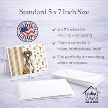Load image into Gallery viewer, Brindle Great Dane Coffee Bar Greeting Cards Pack of 8